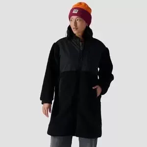 Backcountry Mixed Fabric Fleece Long Coat