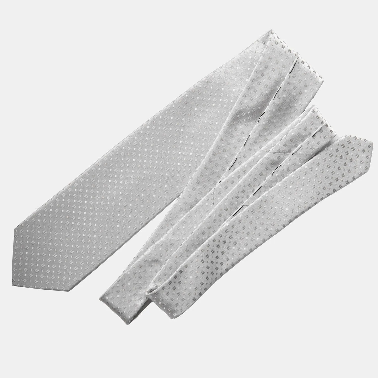 Barbera - Silk Jacquard Tie - Silver