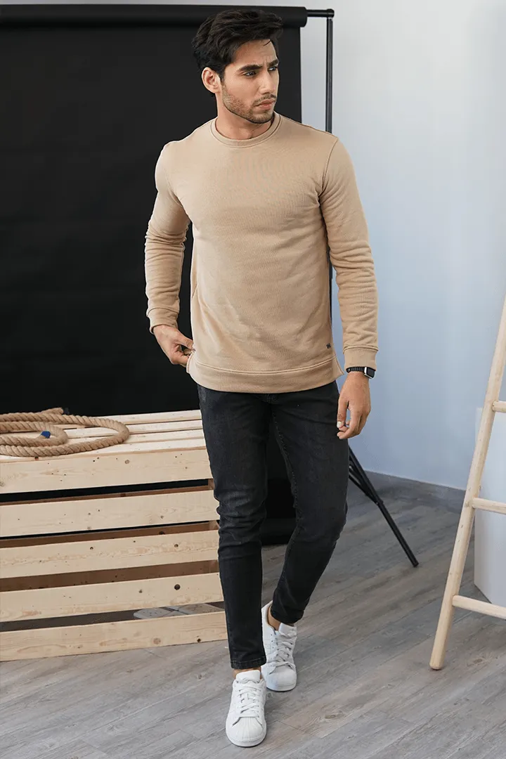 Beige Terry Sweatshirt