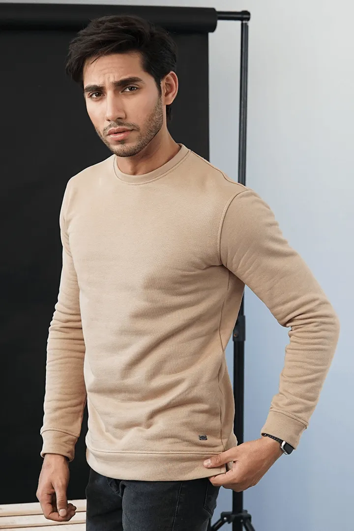 Beige Terry Sweatshirt