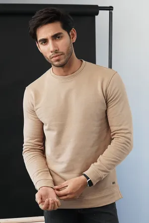 Beige Terry Sweatshirt