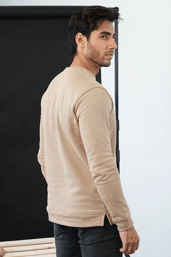 Beige Terry Sweatshirt