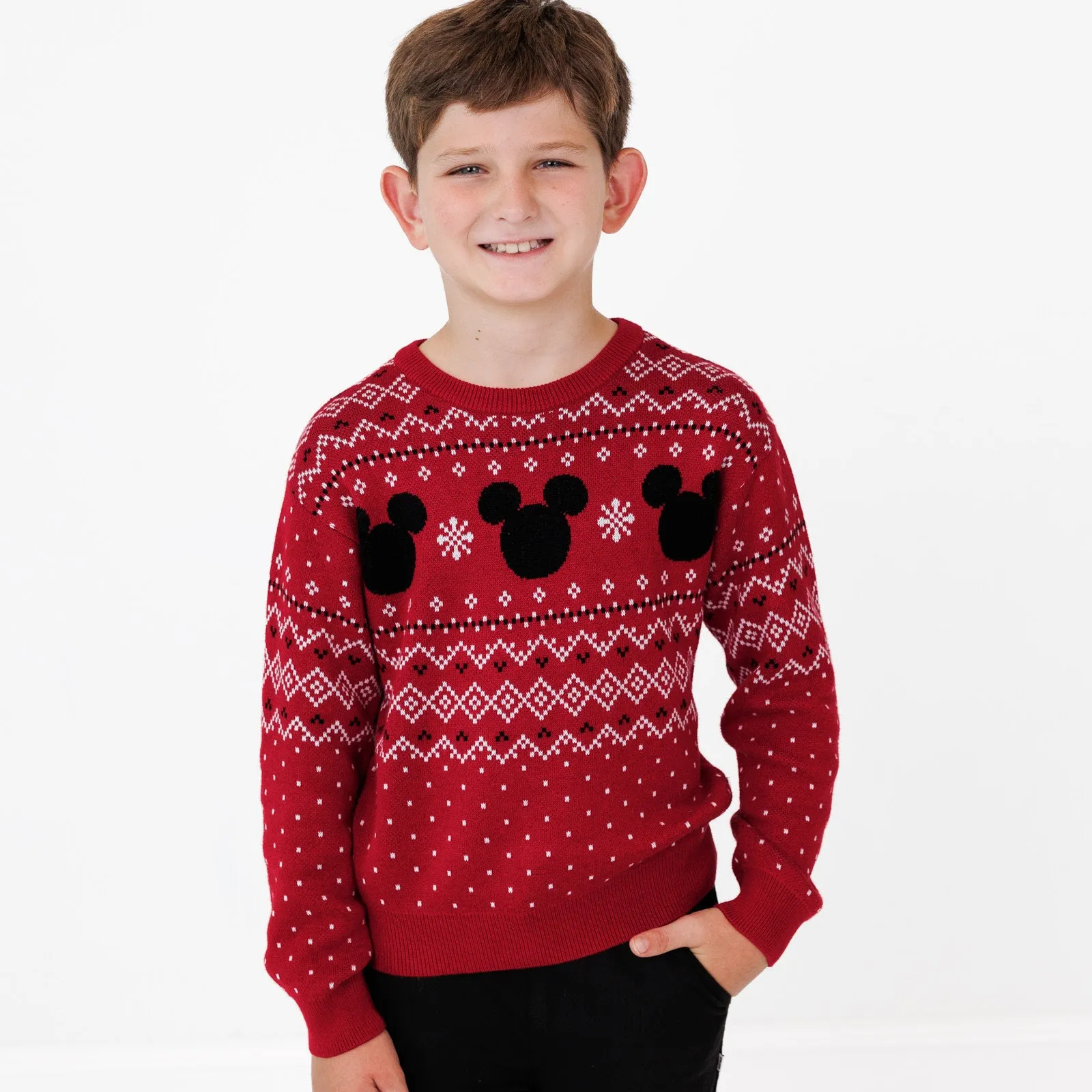 Disney Vintage Mickey Fair Isle Relaxed Sweater