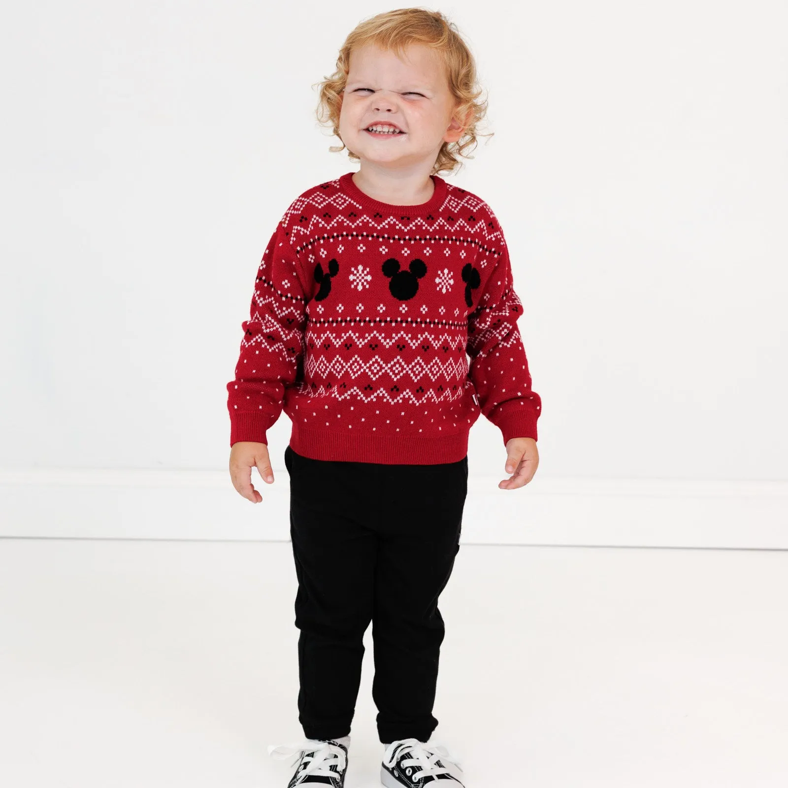 Disney Vintage Mickey Fair Isle Relaxed Sweater