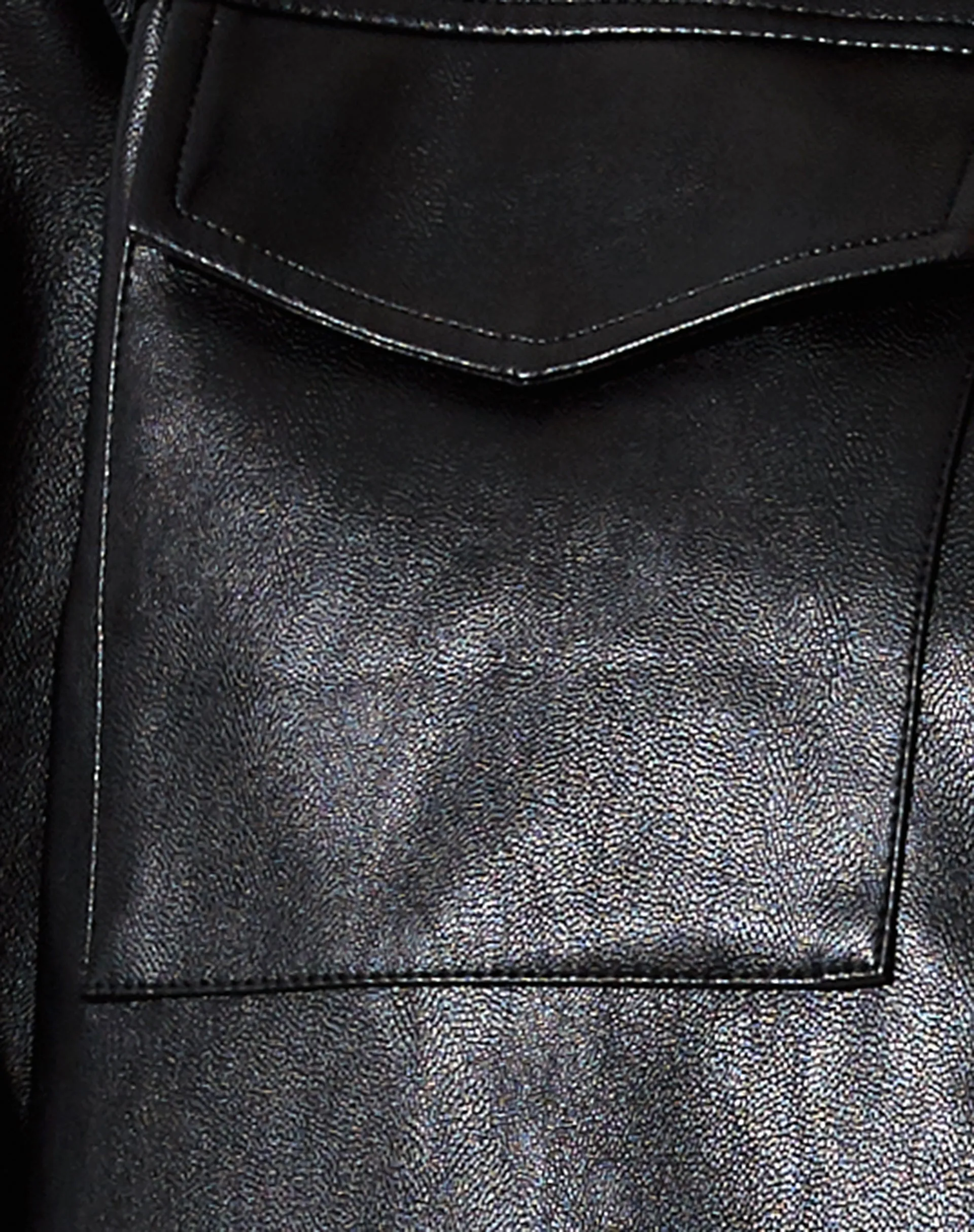 Gadar Jacket in PU Black