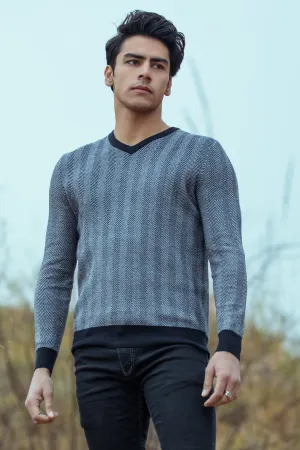 Gents Sweater In Grey SKU: SA565-GREY