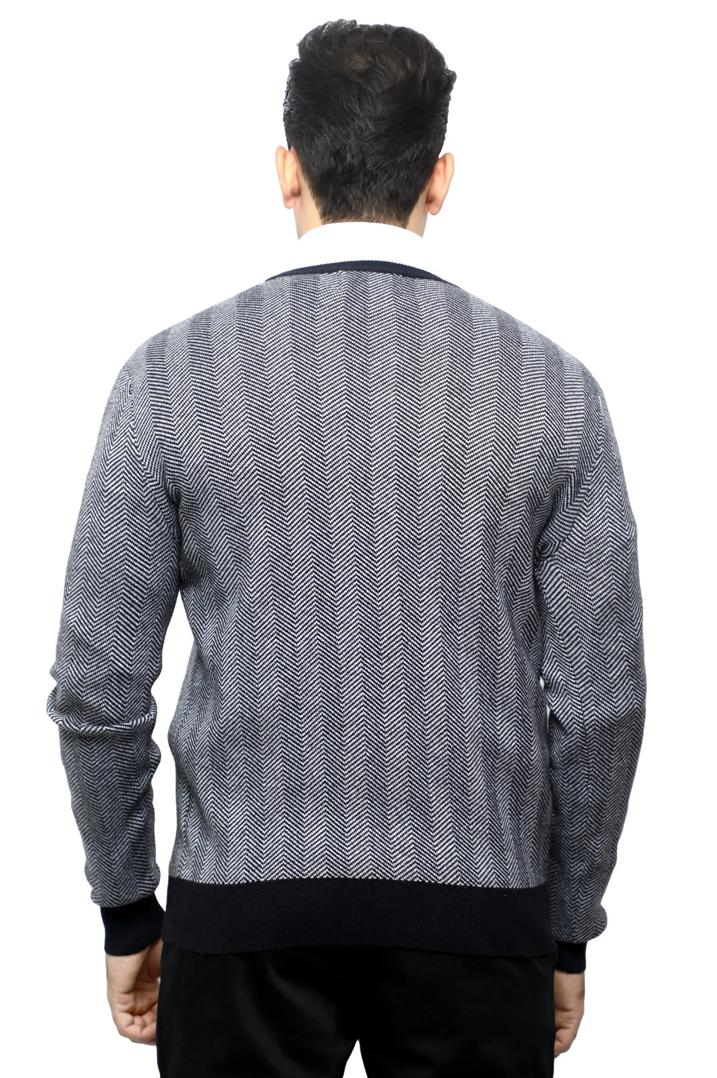 Gents Sweater In Grey SKU: SA565-GREY