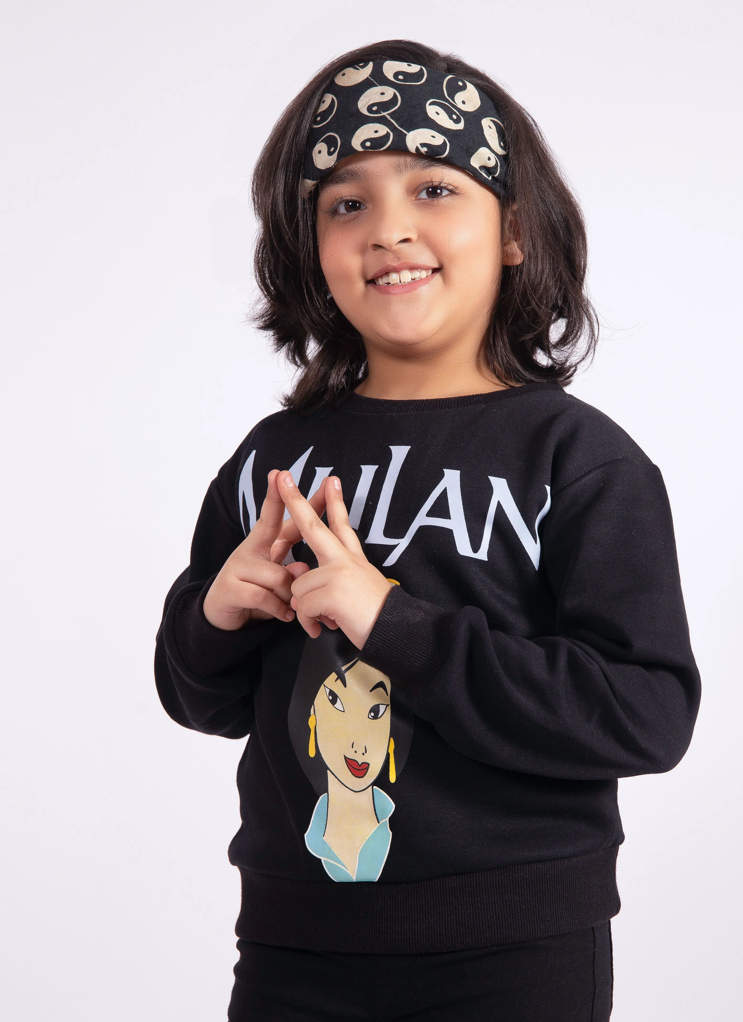 Girls Sweatshirt (Black )