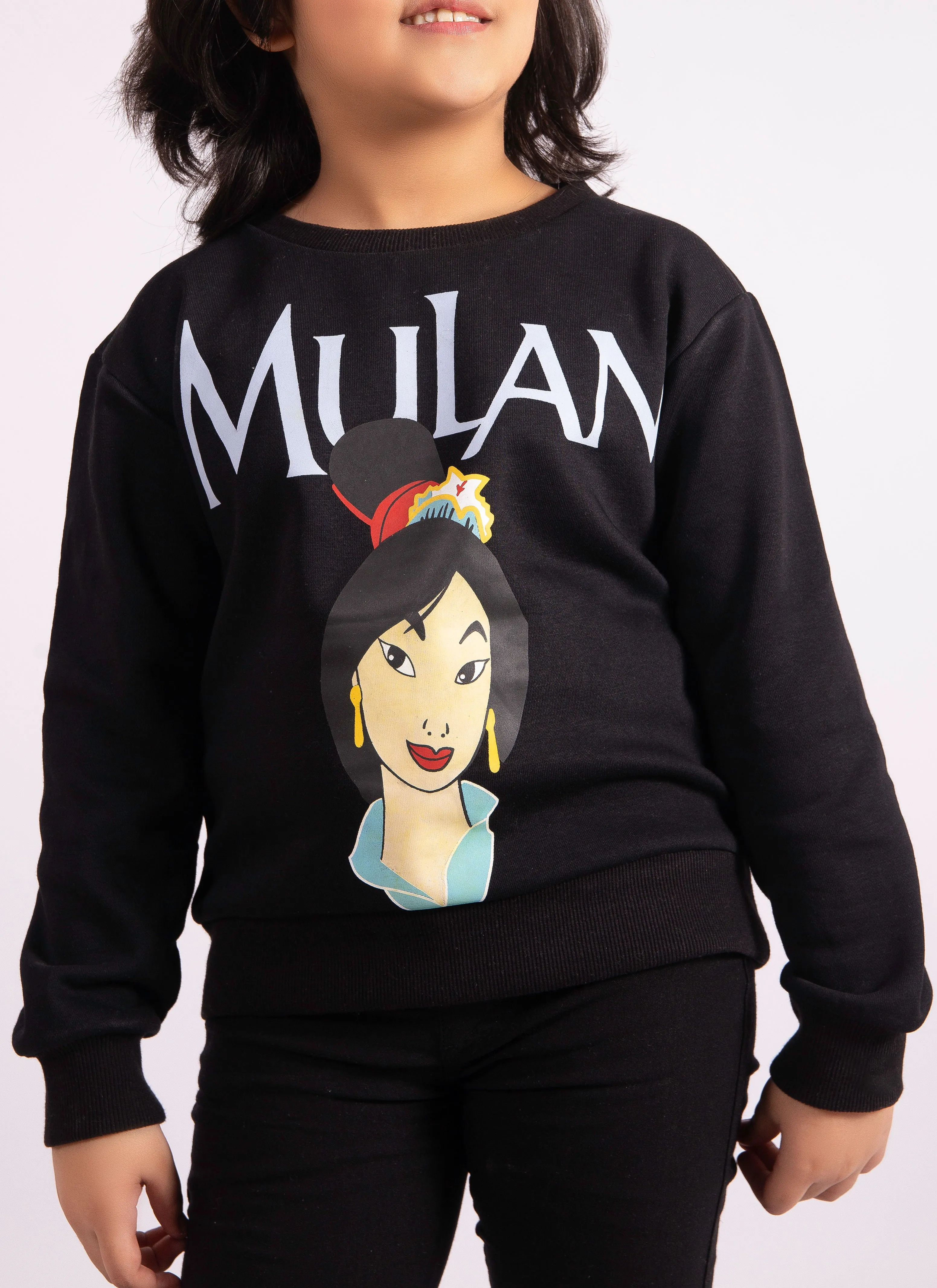 Girls Sweatshirt (Black )
