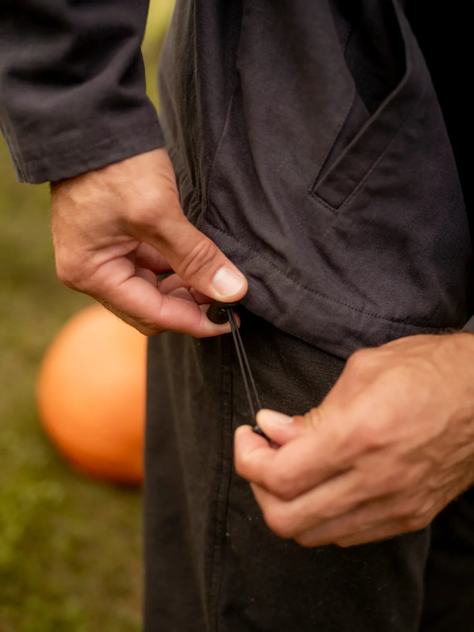 Hooded Deck Jacket - Navy