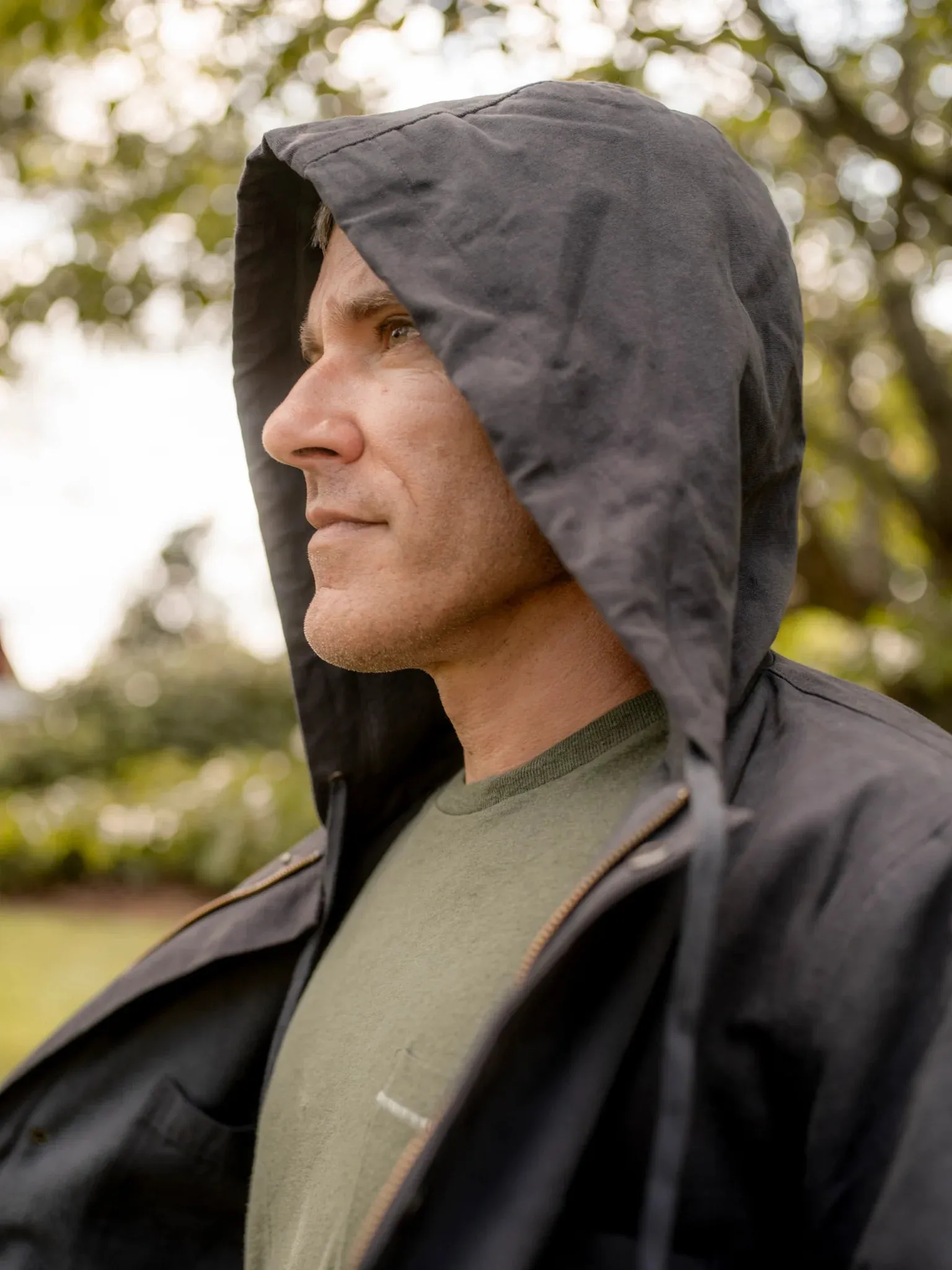 Hooded Deck Jacket - Navy