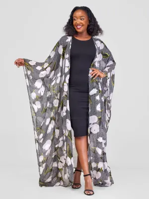 Kakiba Collections Lily Kimono - Black / White