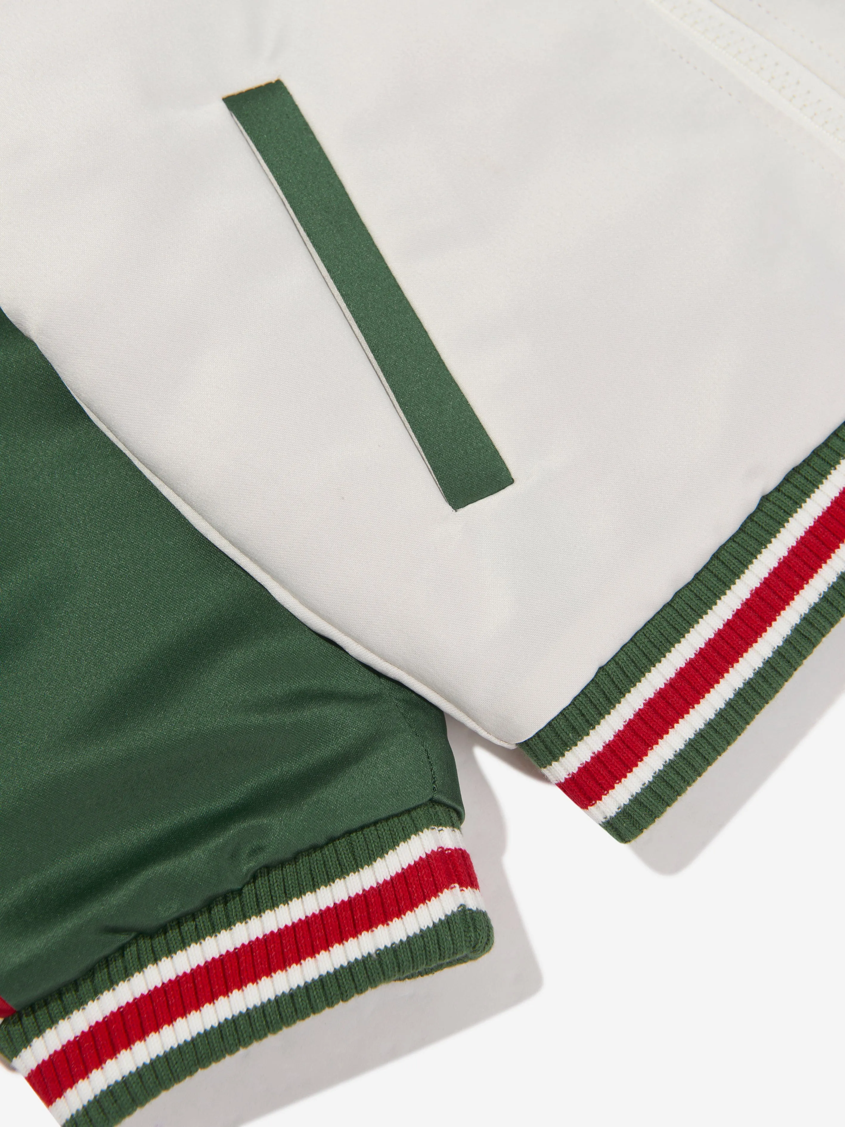 KENZO Boys Satin Jacket in Ivory