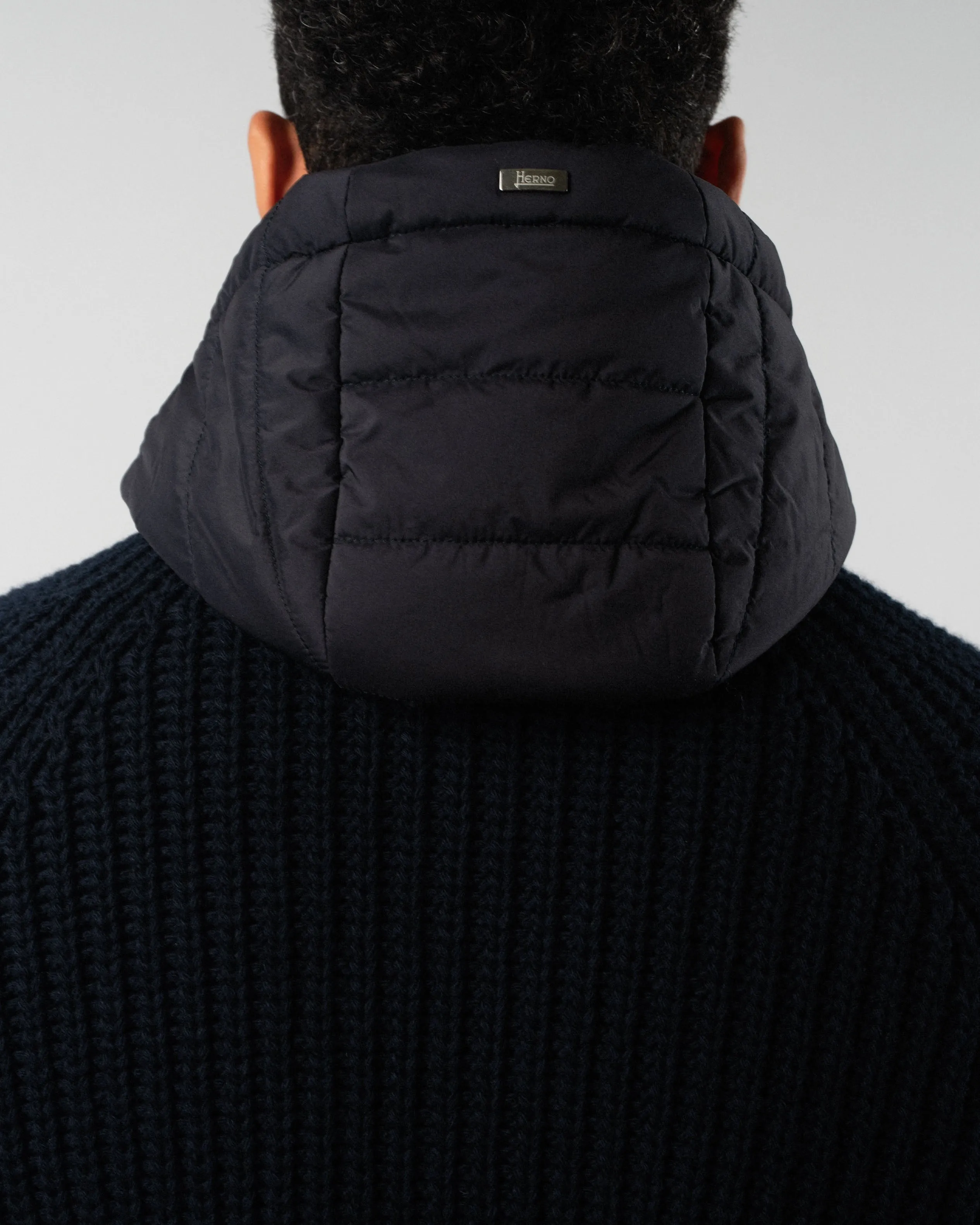 Knit Hooded Jacket
