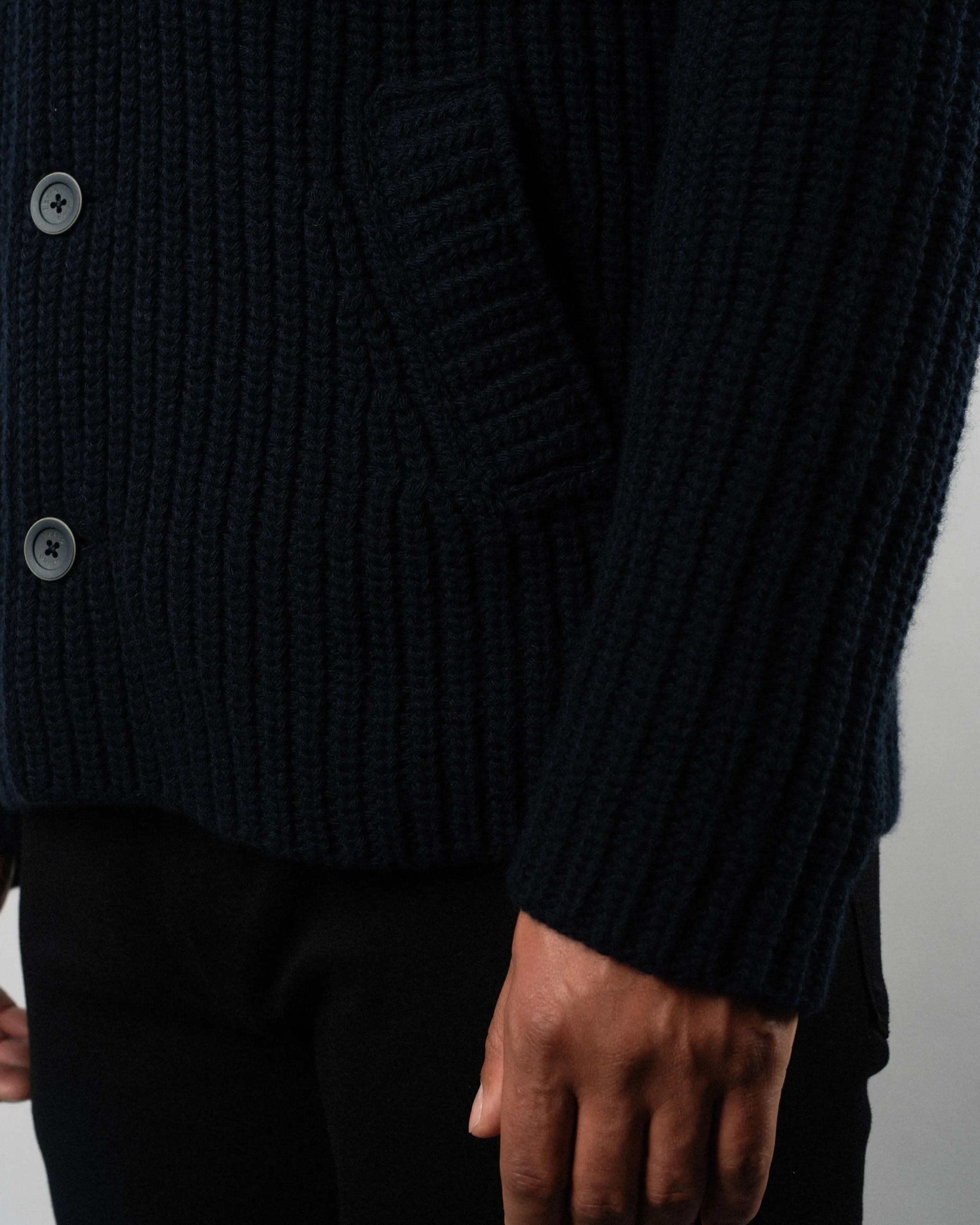 Knit Hooded Jacket