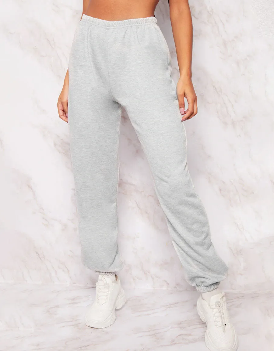 Ladies Fleece Jogger-Grey