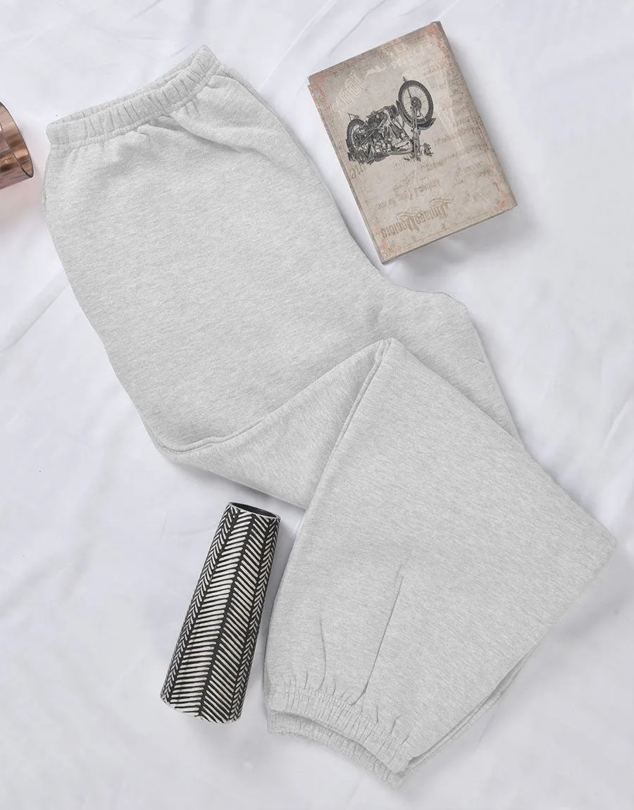Ladies Fleece Jogger-Grey