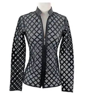 Leather Criss Cross Moto Jacket