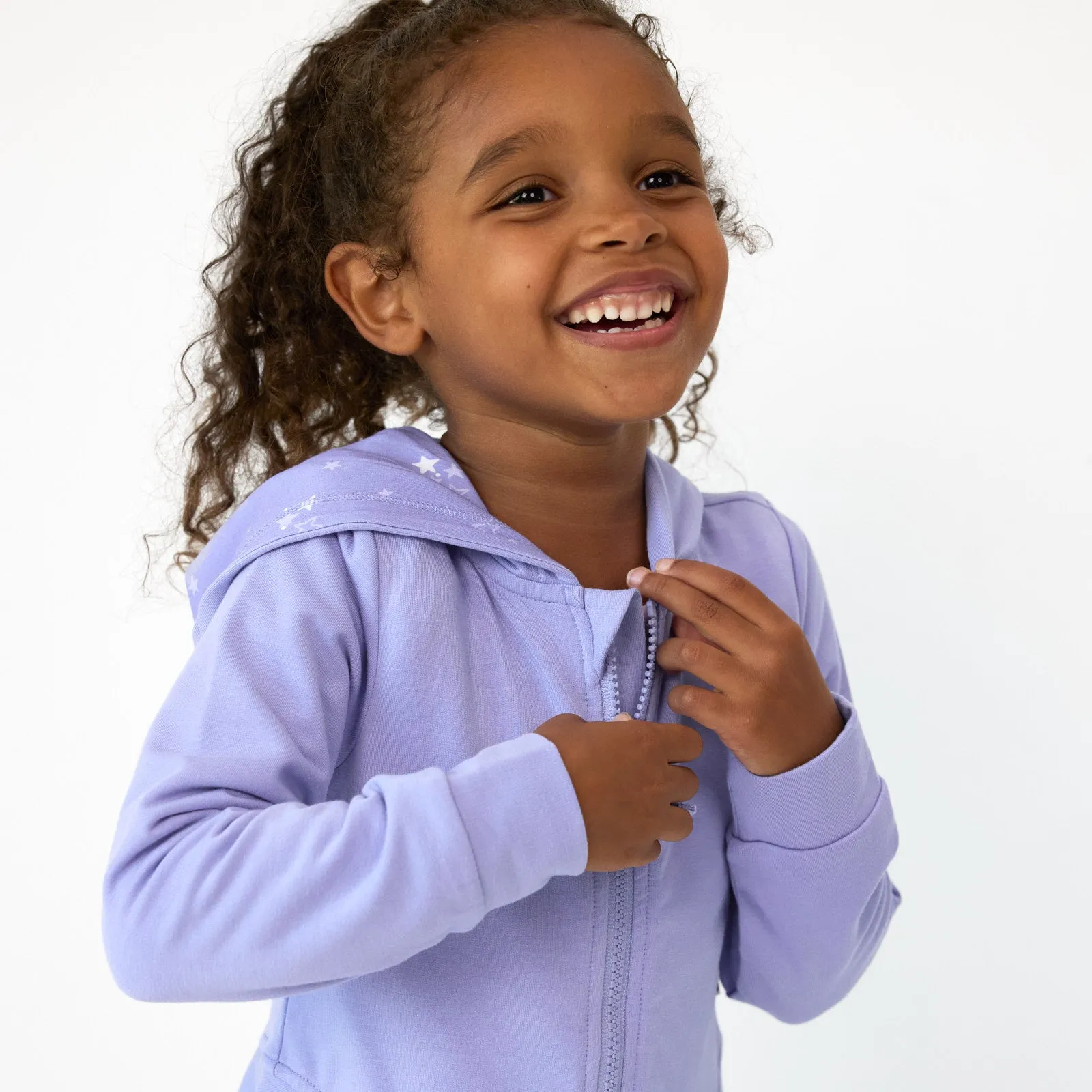 Light Iris Peplum Hoodie
