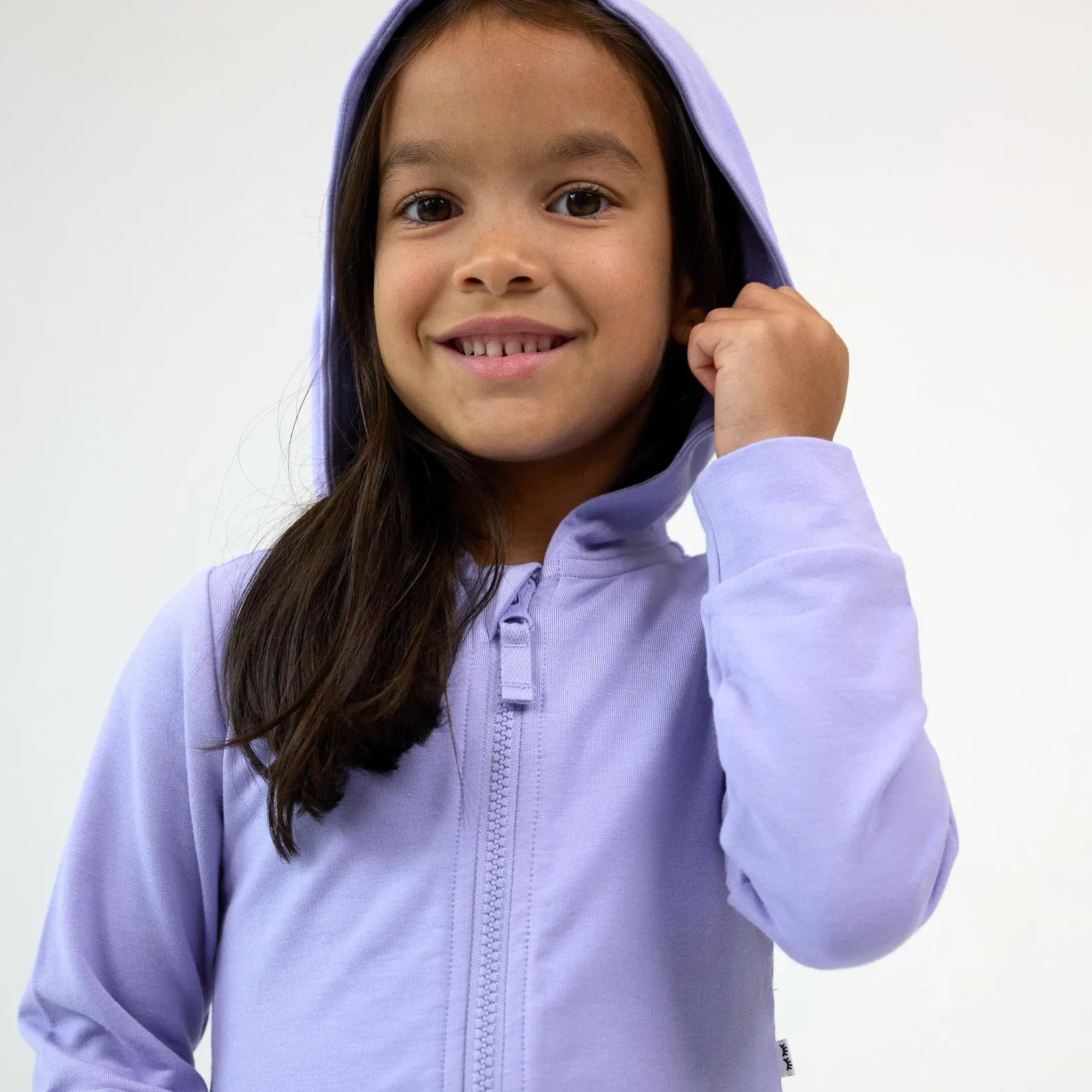 Light Iris Peplum Hoodie
