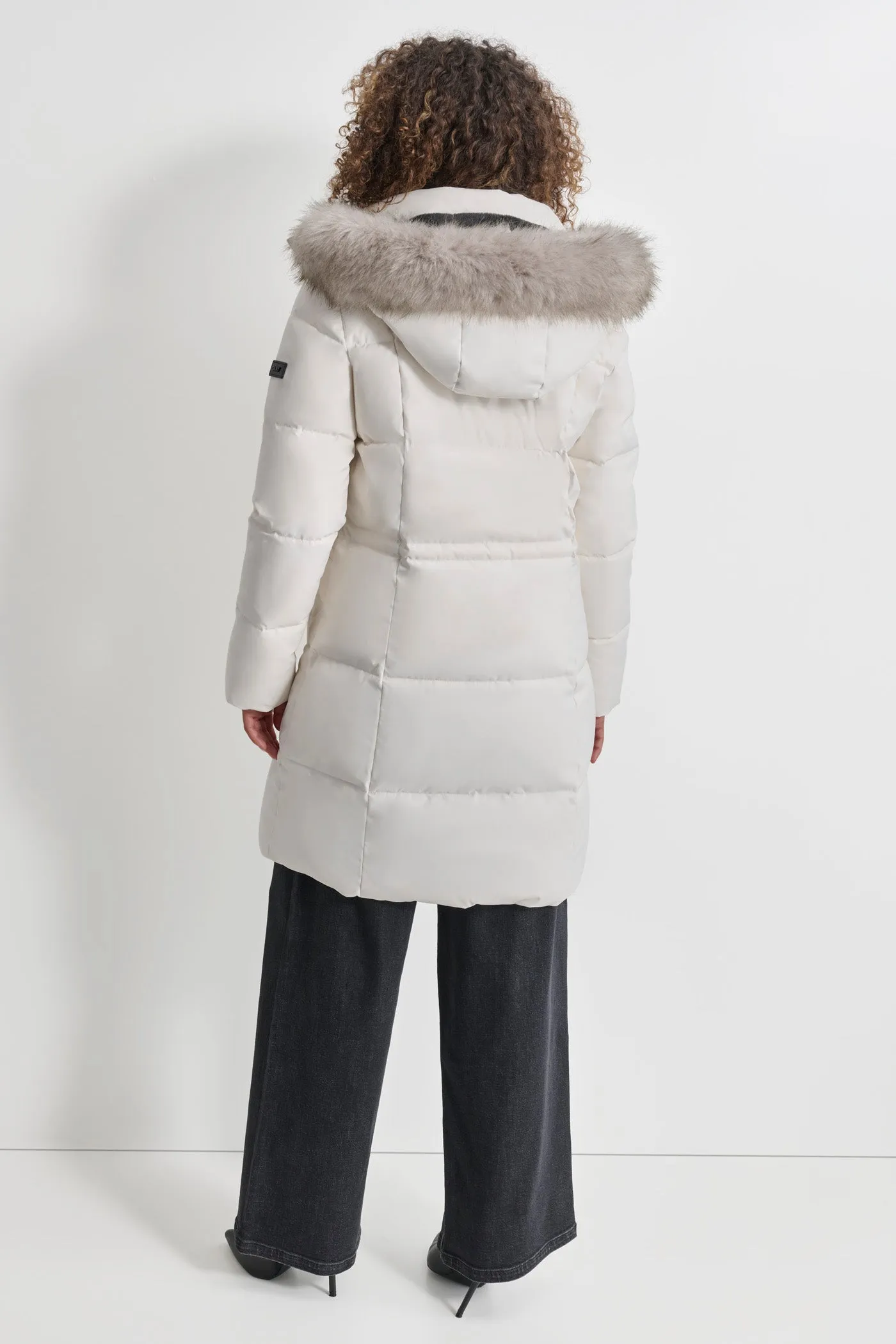 Long Puffer With Double Pockets