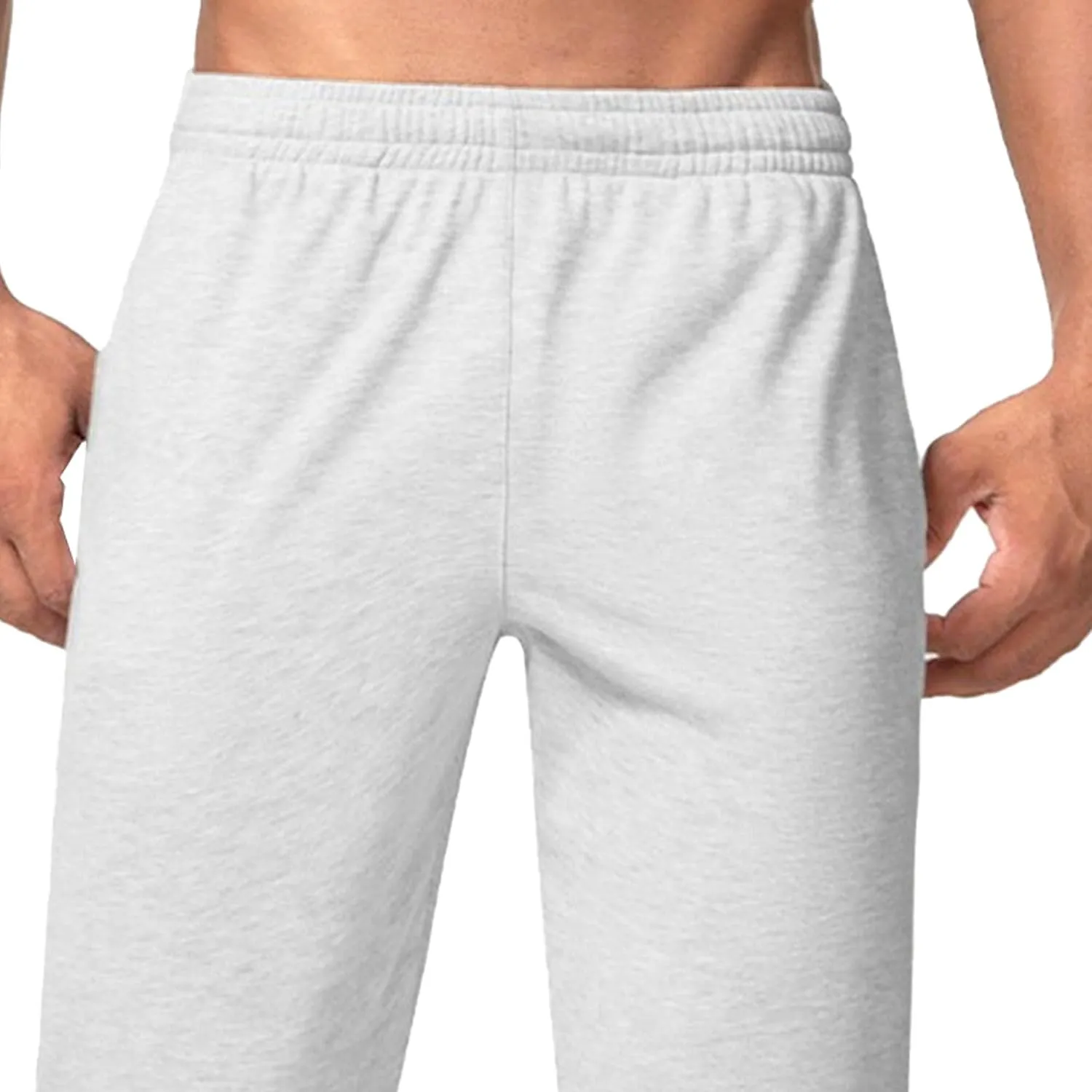 Men's Straight Leg Cotton Casual Athletic Pants Solid Loose Fit Workout Trousers Elastic Waist Outdoor Classic Pants