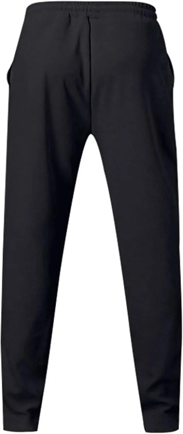 Men's Straight Leg Solid Baggy Pants Elastic Waist Solid Breathable Trousers Casual Drawstring Outdoor Sweatpants