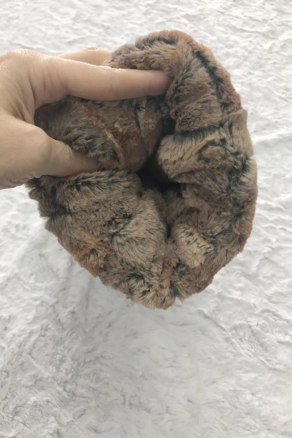 Minky Faux Fur Muff in Amber Fox