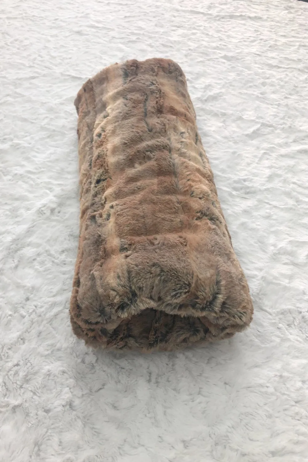 Minky Faux Fur Muff in Amber Fox