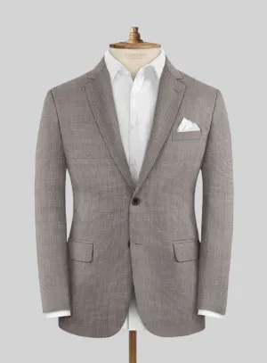 Napolean Costa Mini Houndstooth Brown Wool Jacket