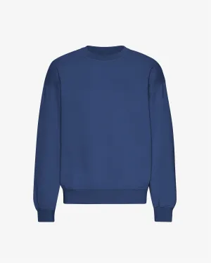 Organic Oversized Crew - Marine Blue