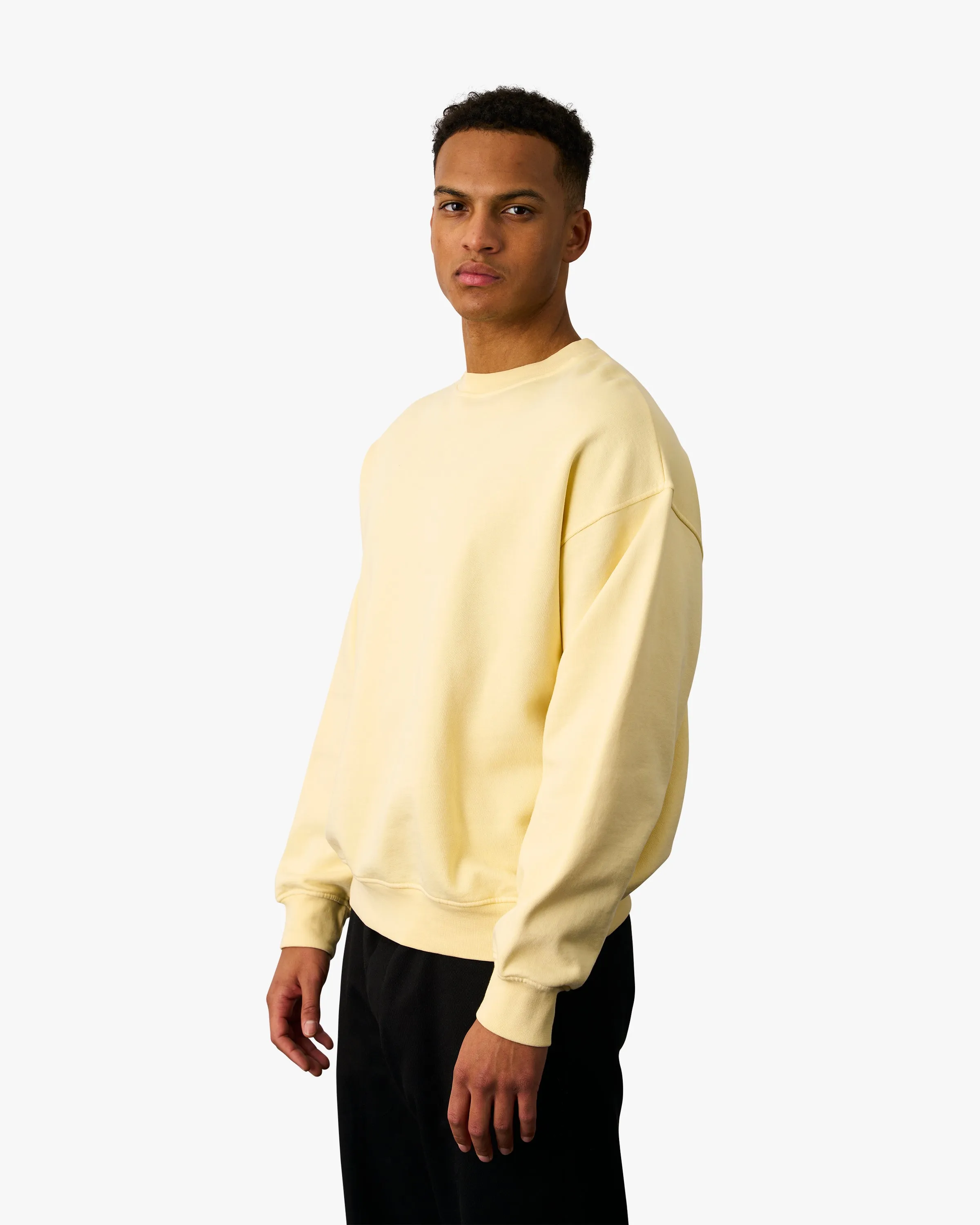 Organic Oversized Crew - Soft Lavender