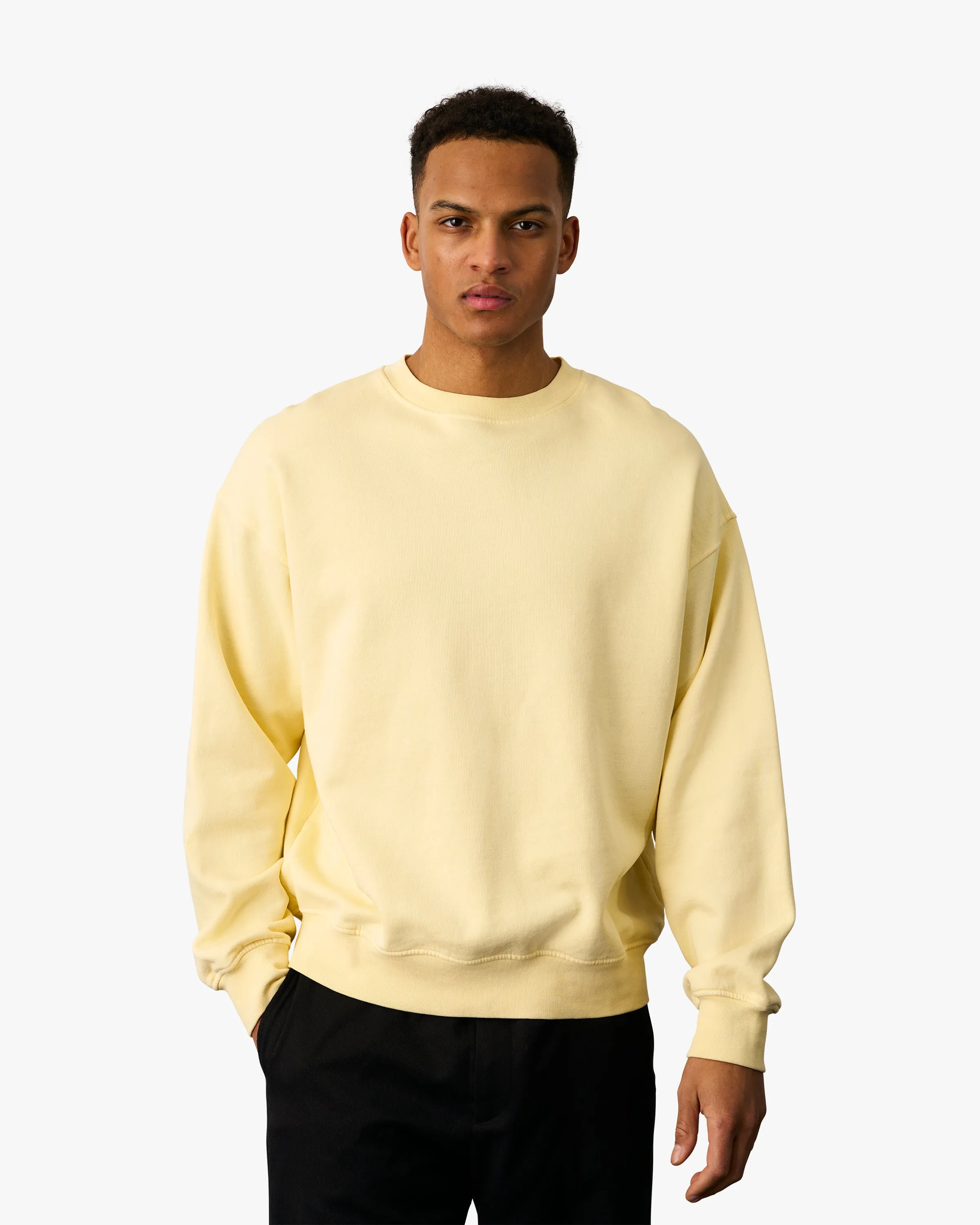 Organic Oversized Crew - Soft Lavender