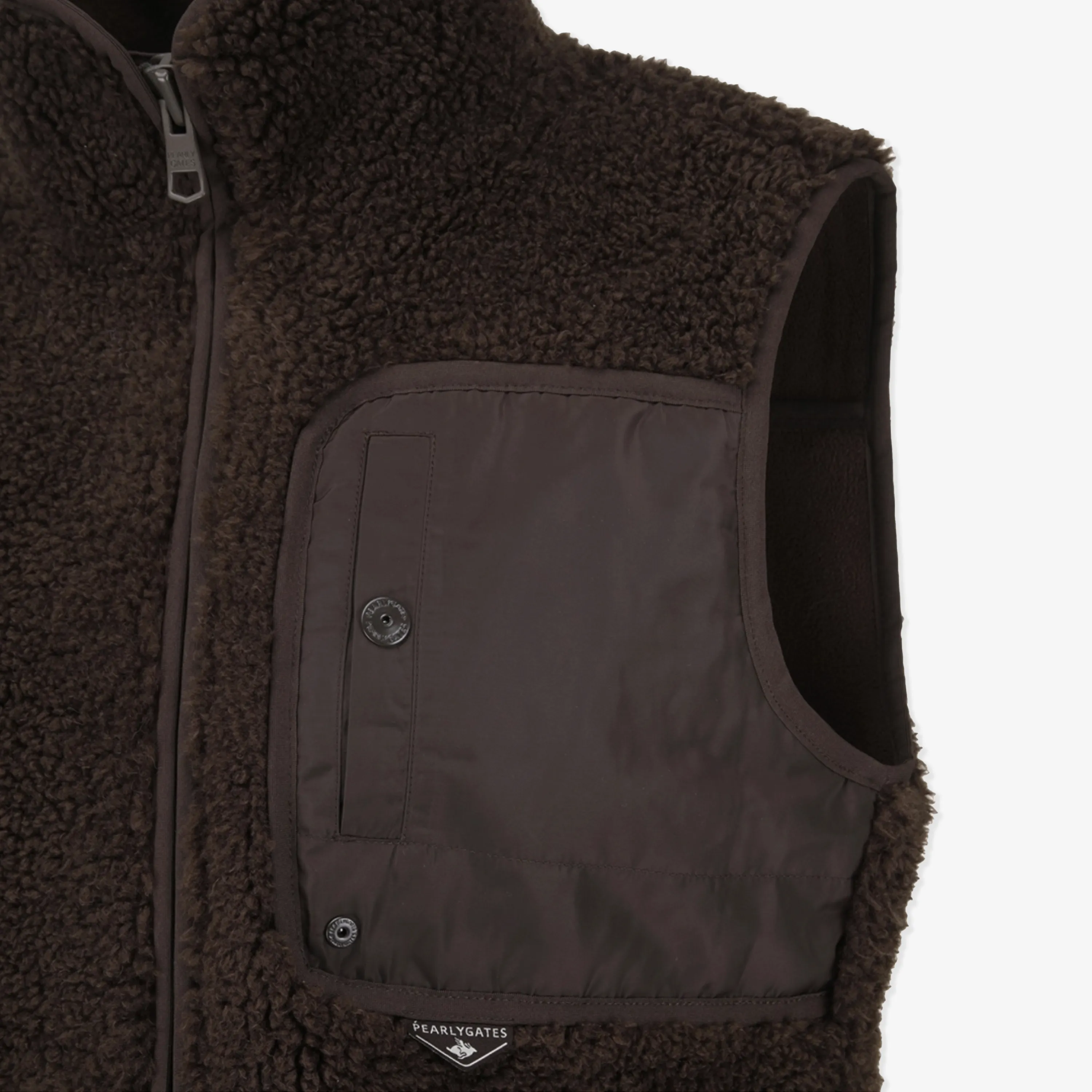 Pearly Gates Women's Fleece Vest-Brown
