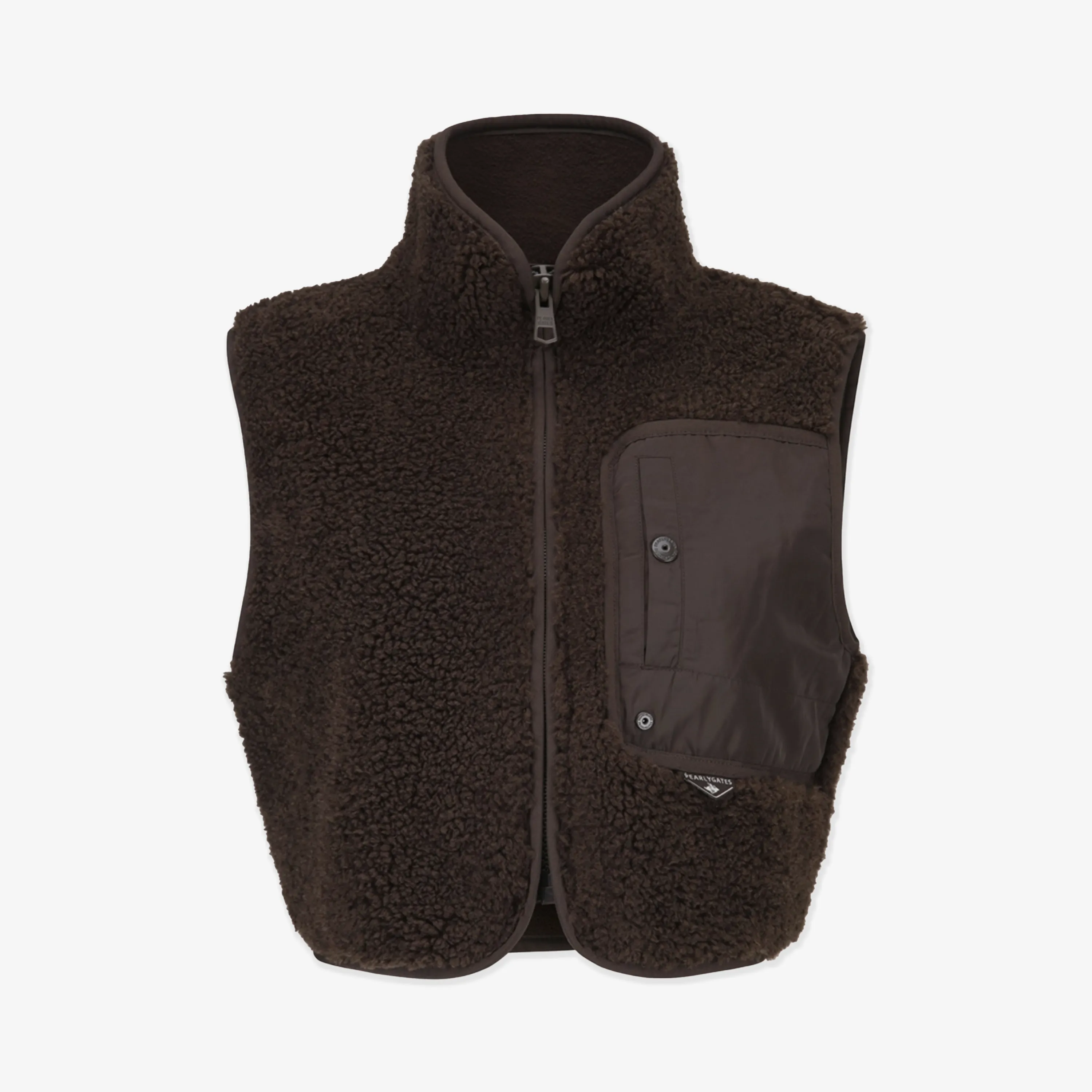 Pearly Gates Women's Fleece Vest-Brown