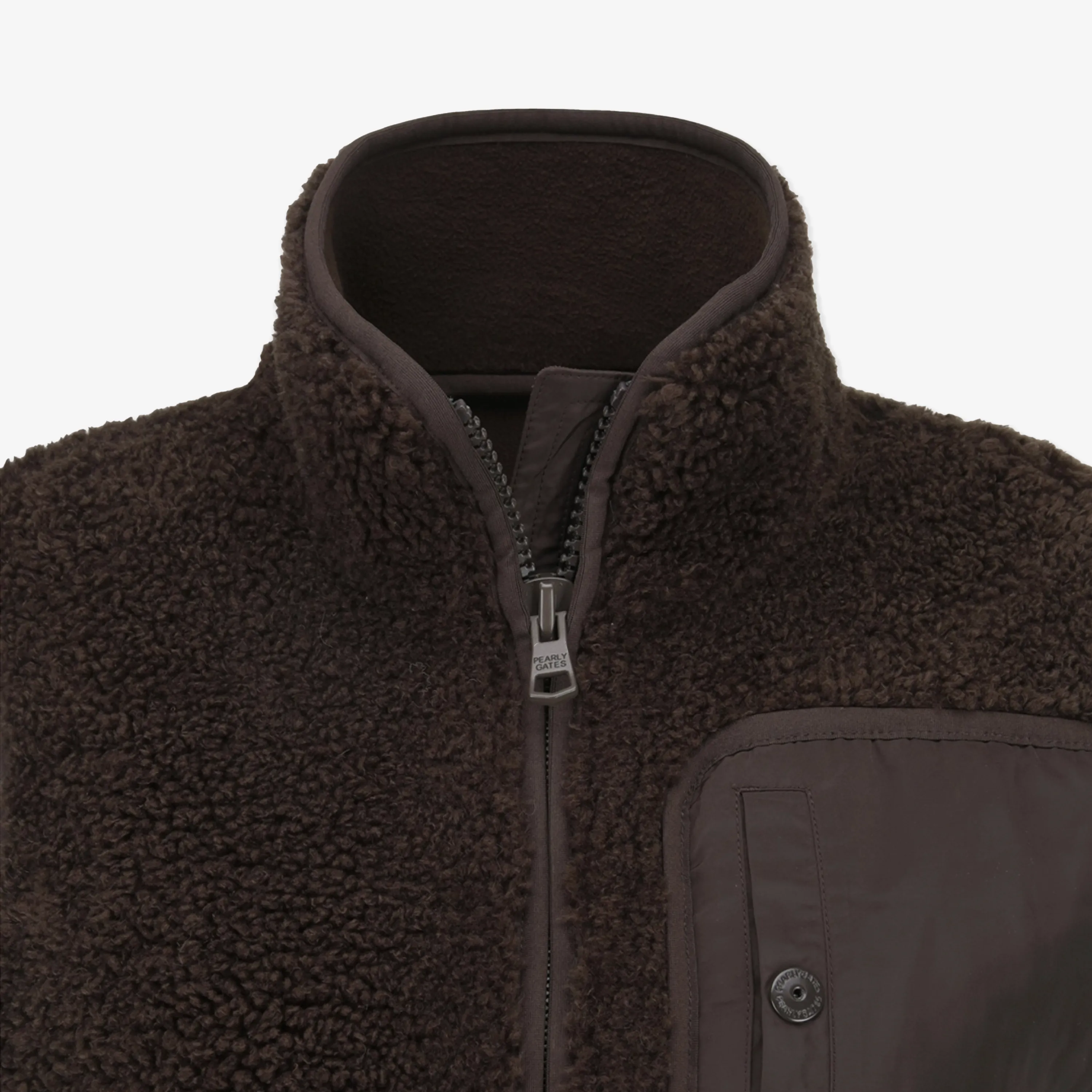 Pearly Gates Women's Fleece Vest-Brown