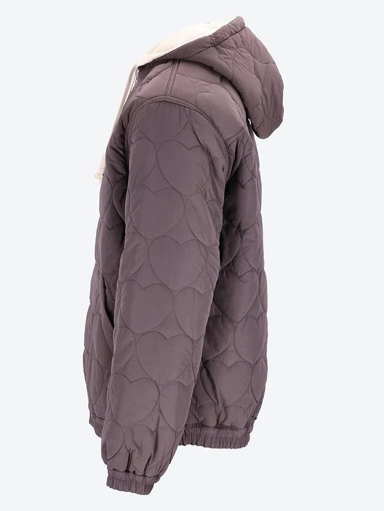 Reversible hooded jacket