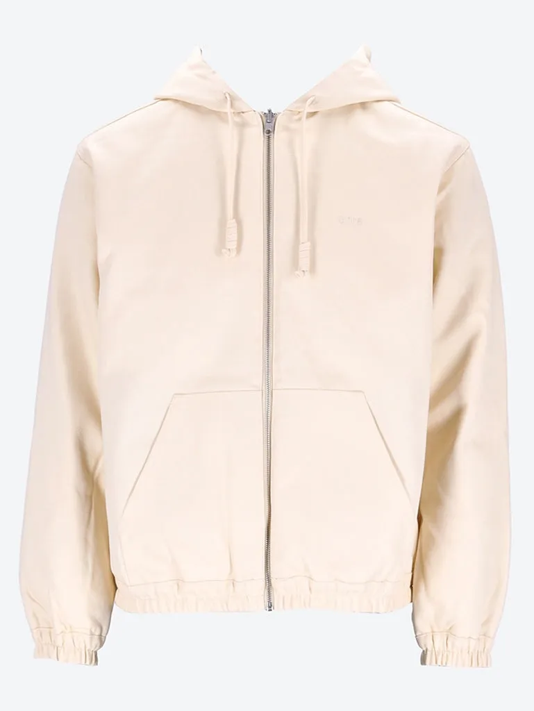 Reversible hooded jacket