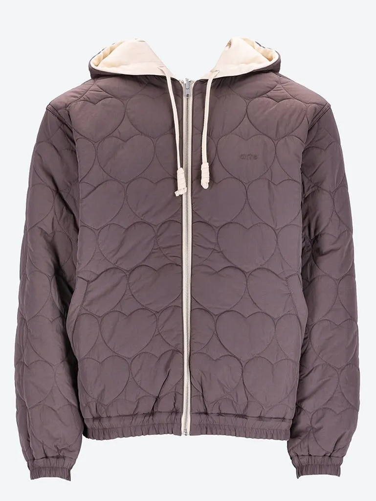 Reversible hooded jacket