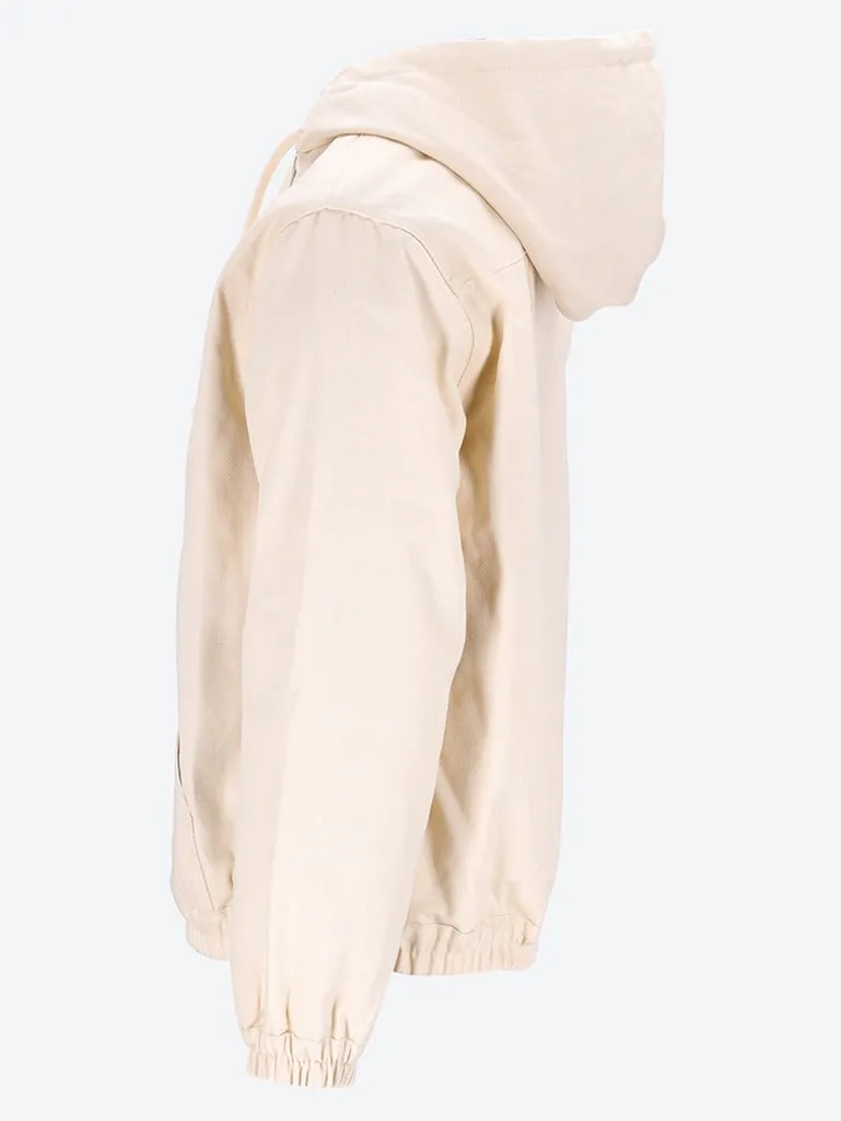 Reversible hooded jacket