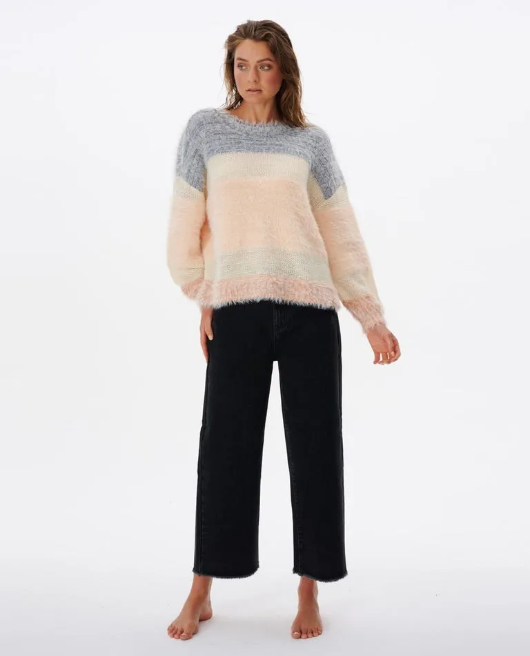 Rip Curl Surf Treehouse Knit Crew Sweater-Multi
