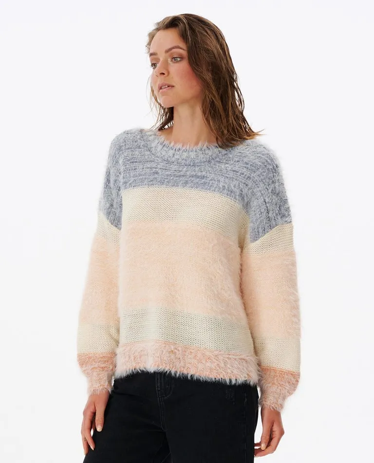 Rip Curl Surf Treehouse Knit Crew Sweater-Multi