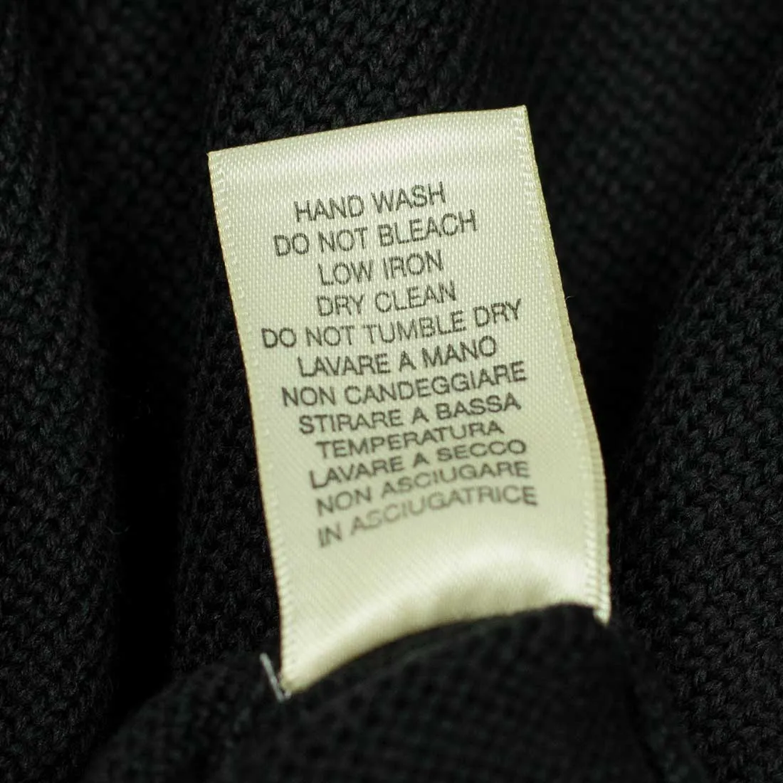 Rollneck sweater in black superfine merino wool (restock)