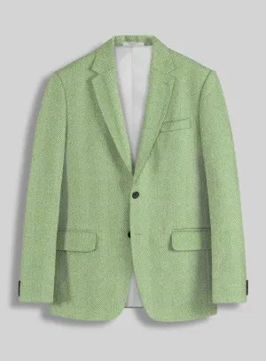 Sartori Celemente Green Herringbone Soft Tweed Jacket