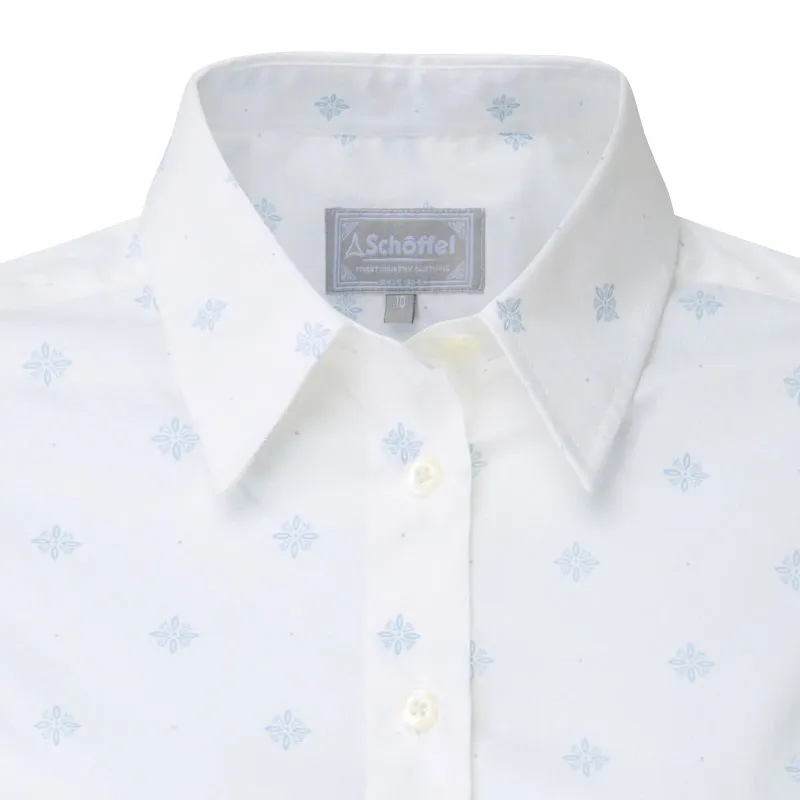 Schoffel Ladies Norfolk Shirt - Amalfi Bluebell