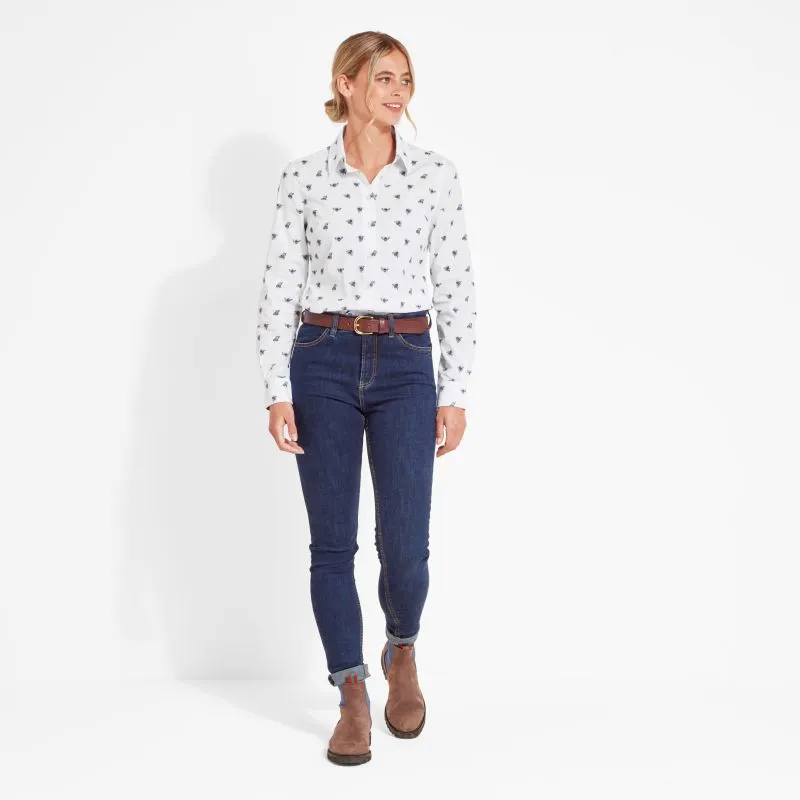Schoffel Ladies Norfolk Shirt - Bee Print