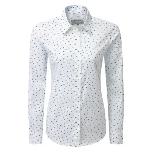 Schoffel Ladies Norfolk Shirt - Cobalt Blot