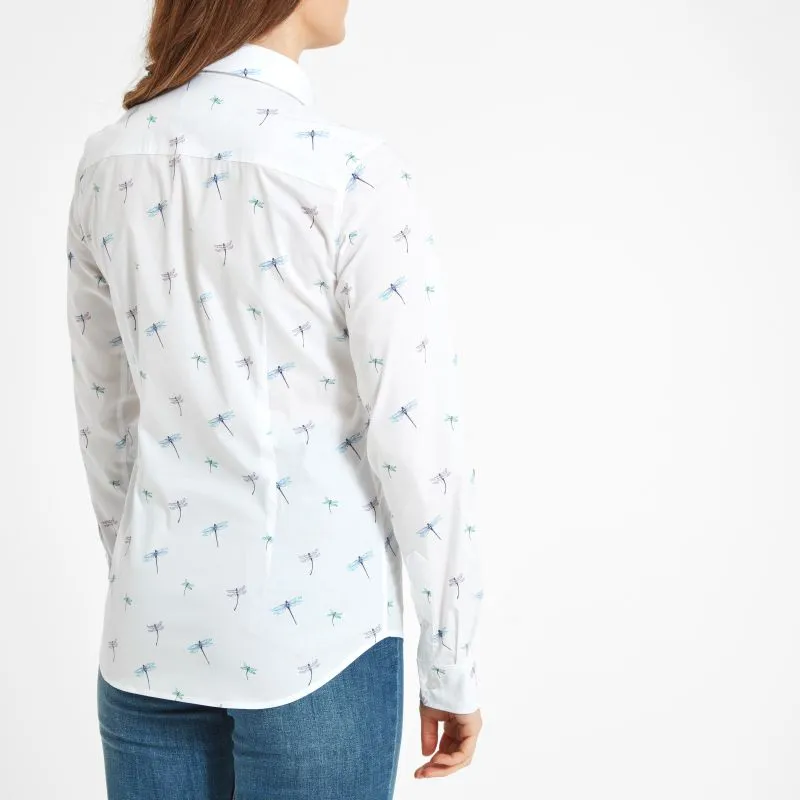 Schoffel Ladies Norfolk Shirt - Dragonfly Print