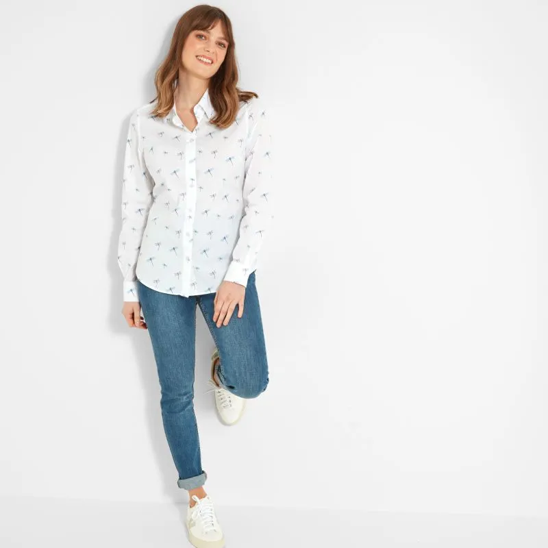 Schoffel Ladies Norfolk Shirt - Dragonfly Print