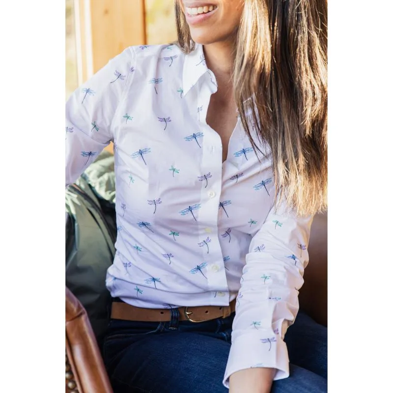 Schoffel Ladies Norfolk Shirt - Dragonfly Print